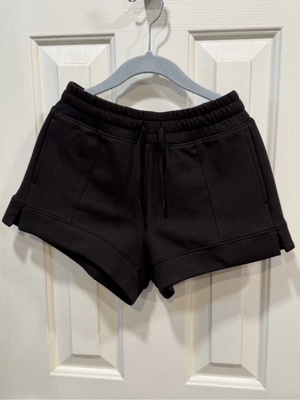 Girls DSG Black Mid-Rise Sport Fleece Shorts Size S NWT